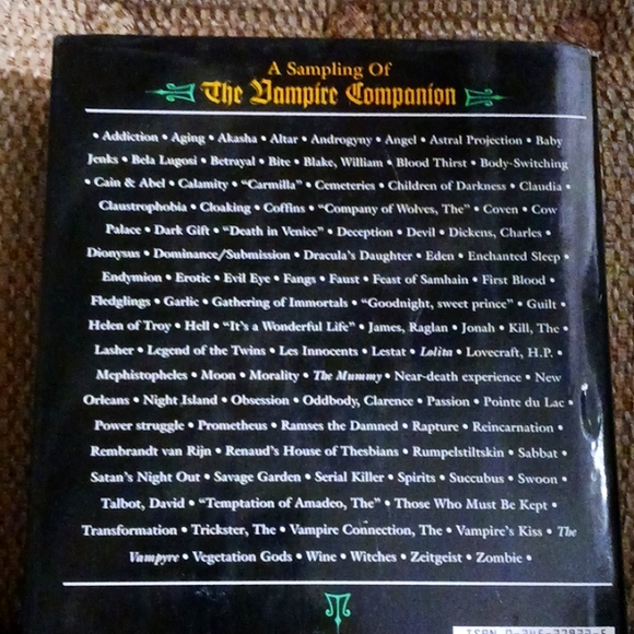 The Vampire Companion ~Hard Cover with dust jacket - Picture 2 of 2